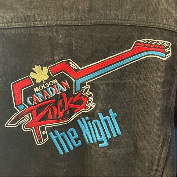 RARE VINTAGE MOLSON ROCKS JEAN JACKET - Picture 4 of 5